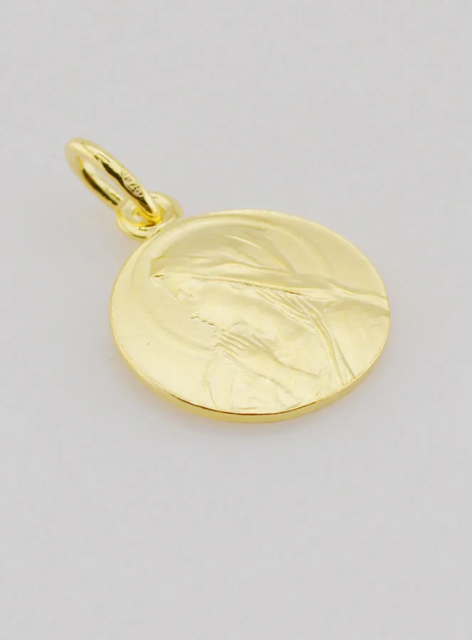 Vergoldete Medaille Betende Jungfrau Maria - 16mm (pic 3)