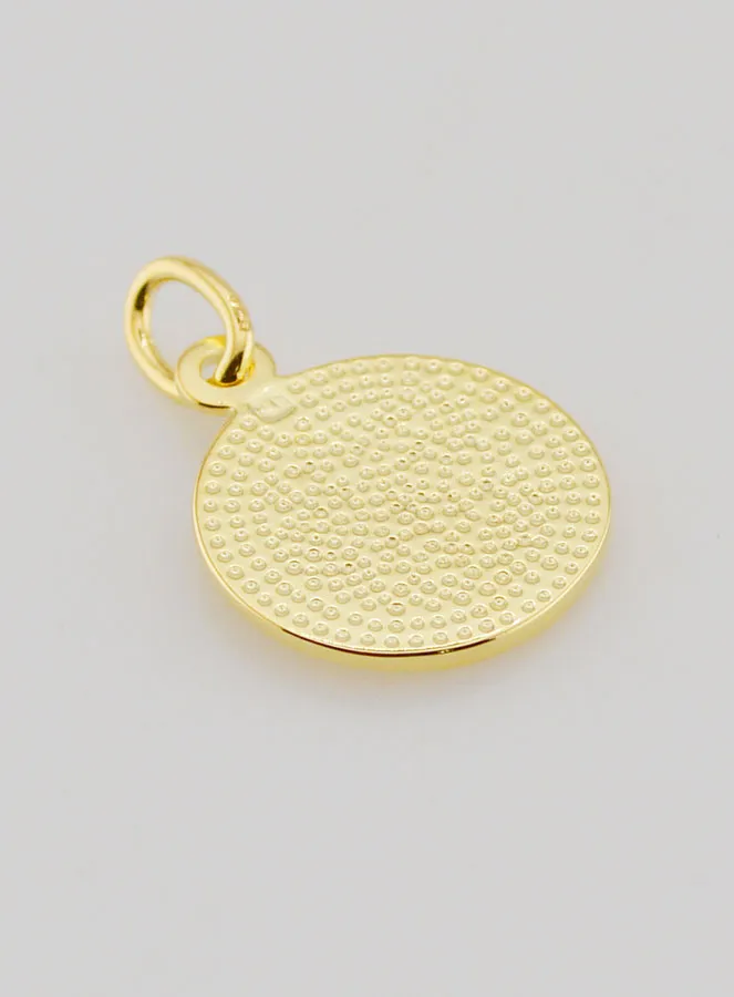 Vergoldete Medaille 16mm - Engel Raphael (pic 4)