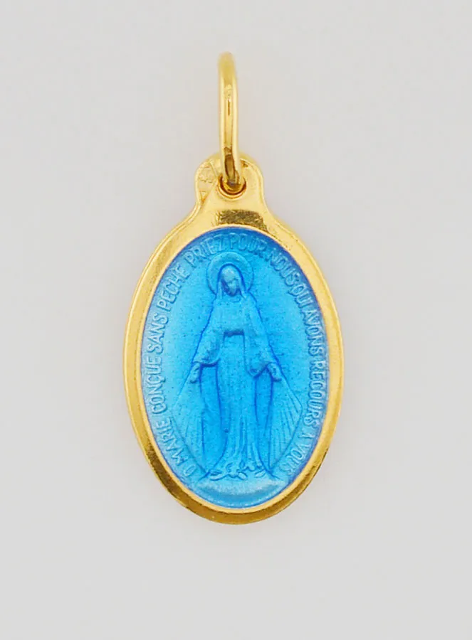 Wundertätige Medaille Blau Emaille - 17mm (pic 1)