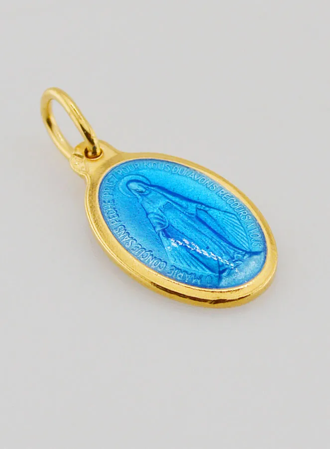 Wundertätige Medaille Blau Emaille - 17mm (pic 3)