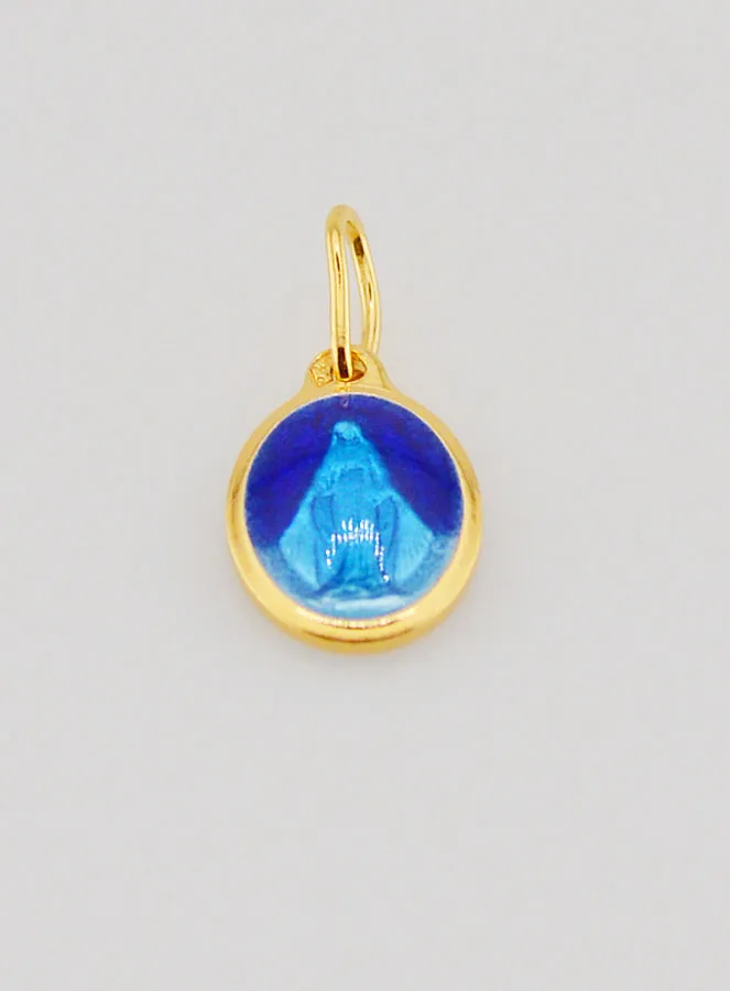Wundertätige Medaille Blau Emaille - 10mm (pic 2)