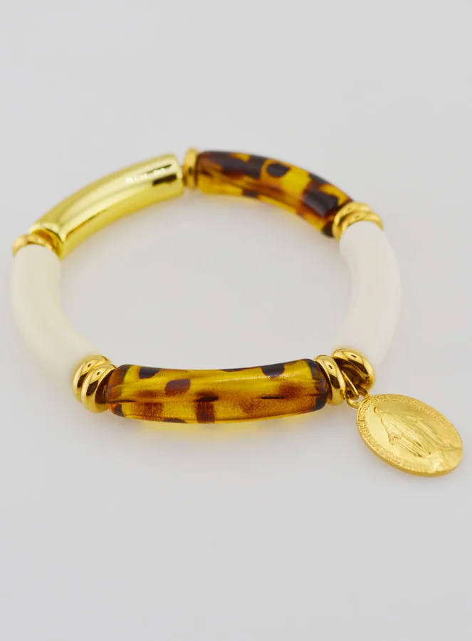Religiöses Armband Wundertätige Medaille - Leoparden Muster (pic 4)