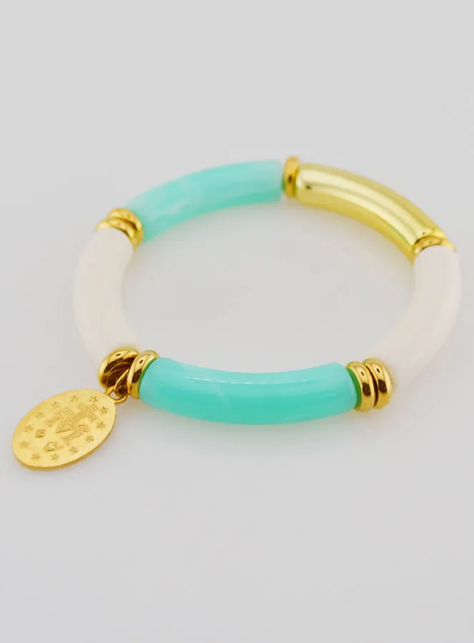 Religiöses Armband Wundertätige Medaille - Türkis (pic 4)