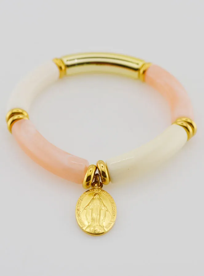 Religiöses Armband Wundertätige Medaille - Rosa (pic 2)