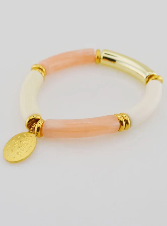Religiöses Armband Wundertätige Medaille - Rosa (pic 4)