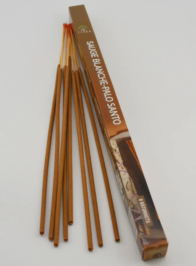 Räucherstäbchen Weißer Salbei und Palo Santo 12g - Kohlefrei (pic 2)