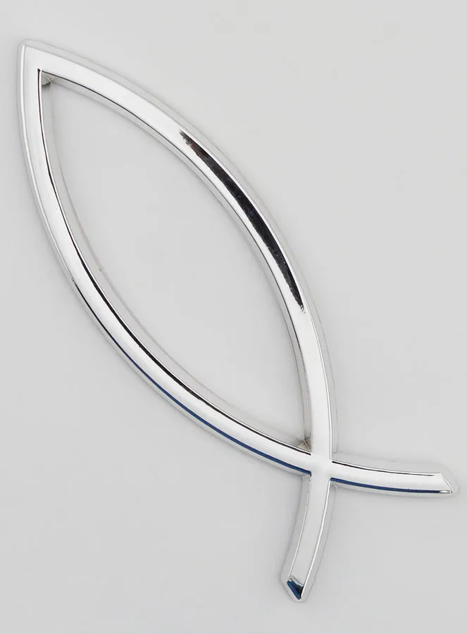 Auto Plekette Christlicher Ichthys Fisch - 14 cm (pic 1)