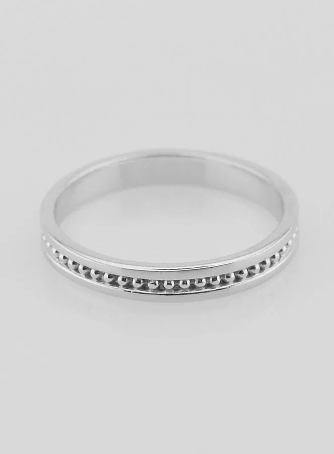 Ring Trauring aus Poliertem Sterling Silber - Größe 54 (pic 1)