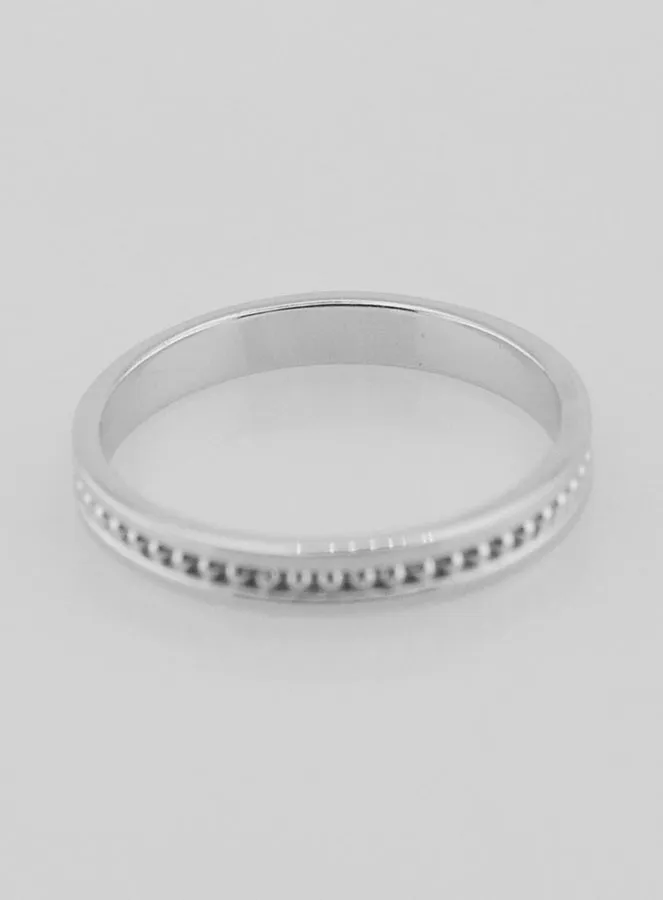 Ring Trauring aus Poliertem Sterling Silber - Größe 54 (pic 4)
