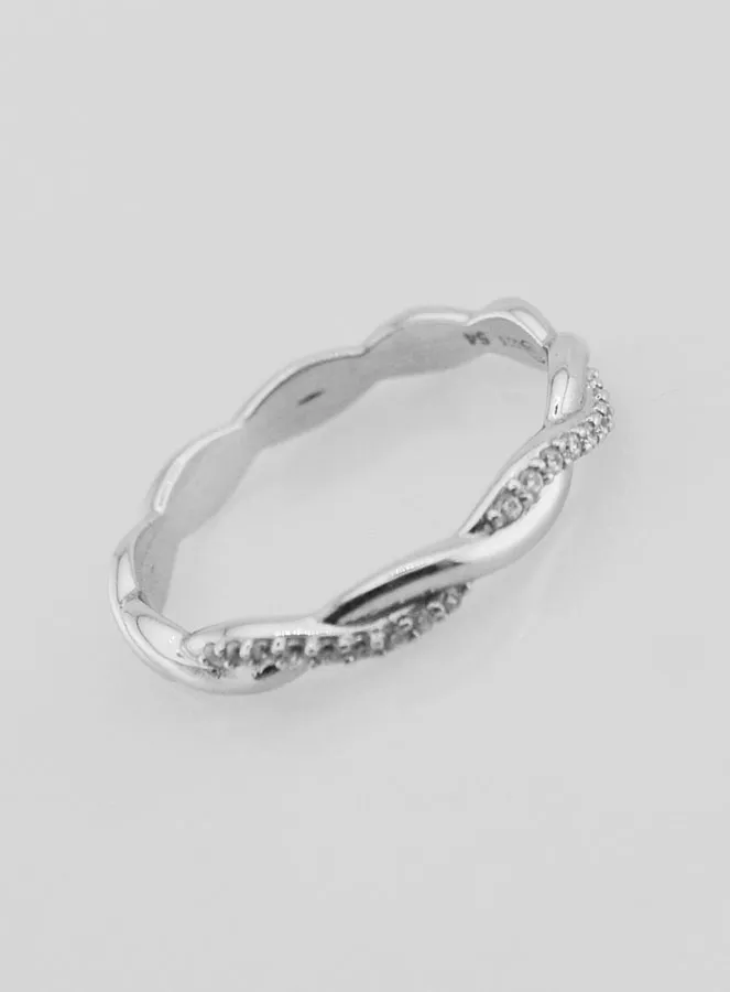 Verflochtener Ring Ehering aus 925er Silber - Größe 54 (pic 3)