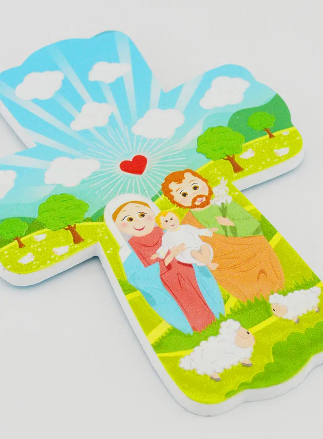 Kinderkreuz zum Aufhängen – Heilige Familie (pic 3)