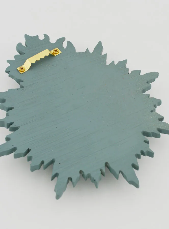 Ex Voto Wanddekoration Strahlendes Herz 17 cm – Graugrün (pic 4)