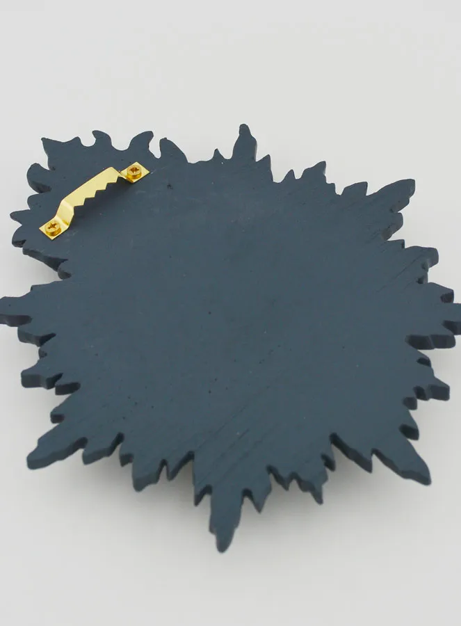 Ex Voto Wanddekoration Strahlendes Herz 17 cm – Blau Grau (pic 4)