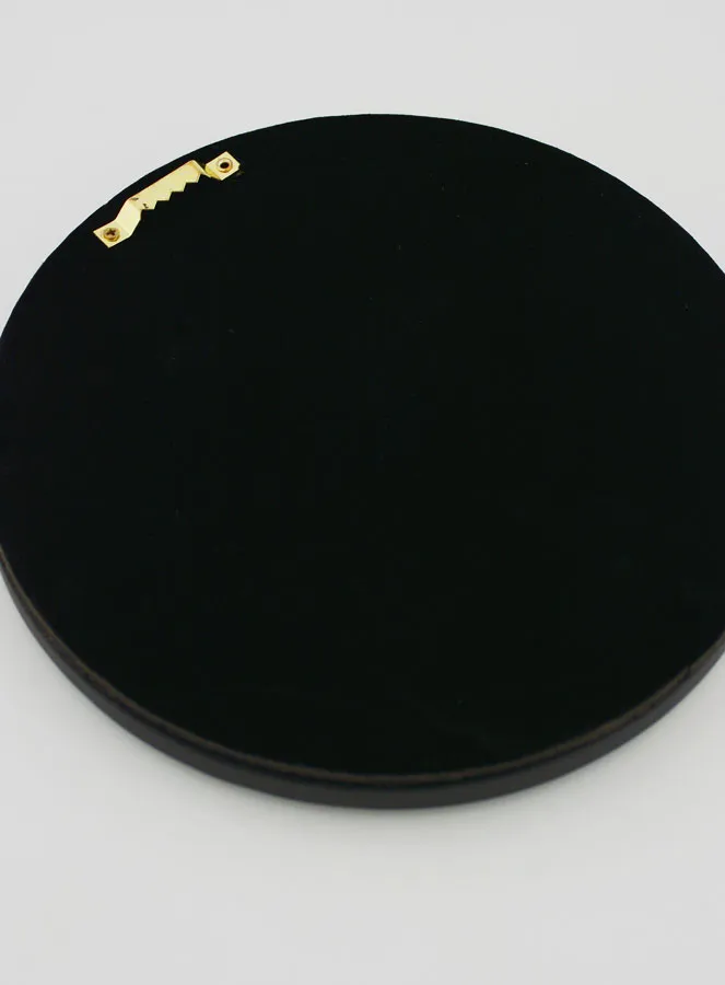 Ex Voto Wanddekoration Gold Herz auf Schwarzem Samt – 19cm (pic 4)