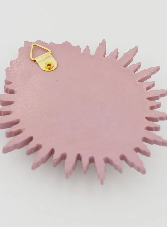 Ex Voto Wanddekoration Strahlendes Herz 11 cm – Rosa (pic 4)