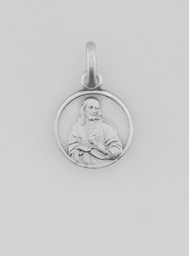 Skapulier Medaille – Rhodiniertes 925er Silber -10 mm (pic 2)