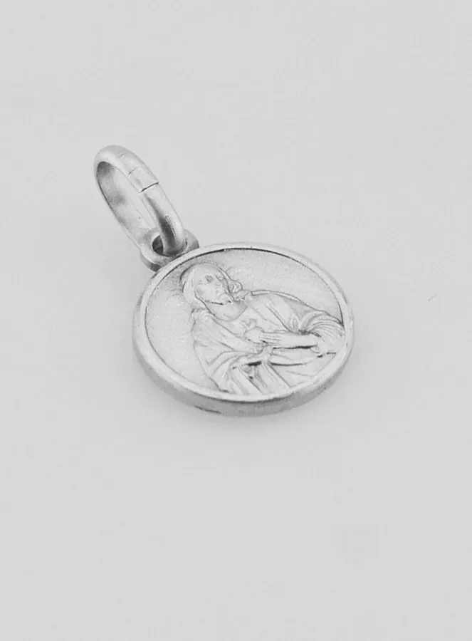 Skapulier Medaille – Rhodiniertes 925er Silber -10 mm (pic 4)