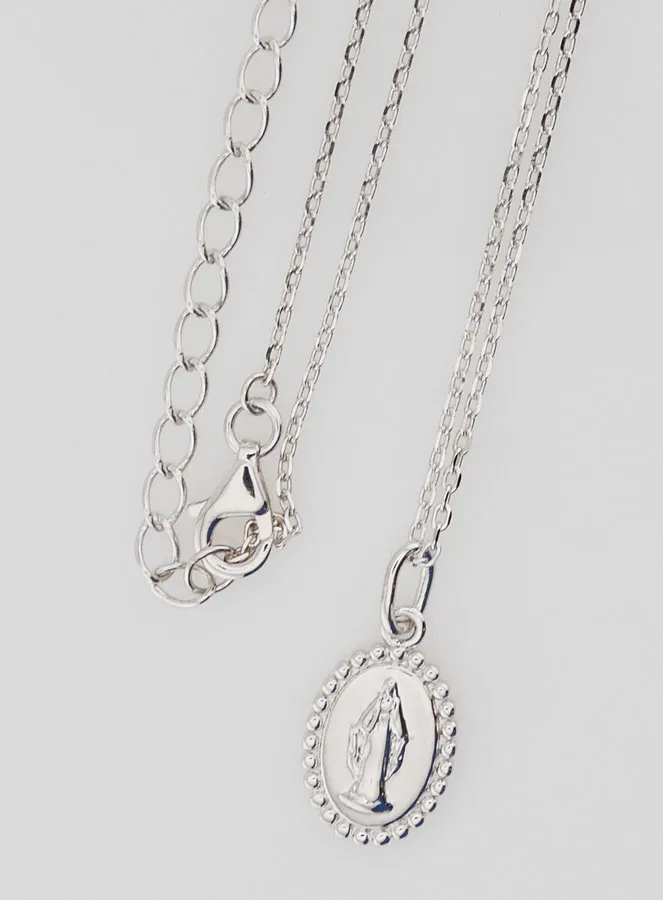 Religiöse Halskette Wundertätige Madonna – 925er Silber (pic 4)
