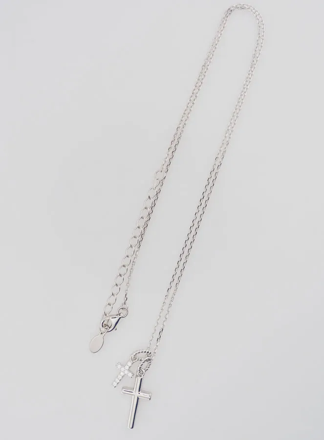 Religiöse Halskette mit Kreuz Anhängern – 925er Silber (pic 2)