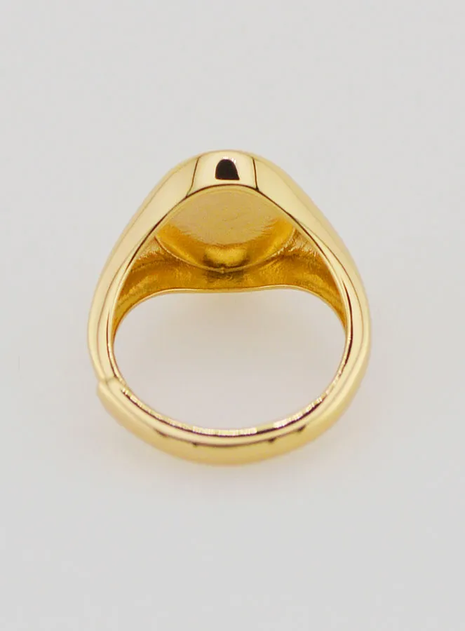 Ring Siegelring Wundertätige Muttergottes Vergoldetes Silber - Größen 46 bis 52 (pic 4)