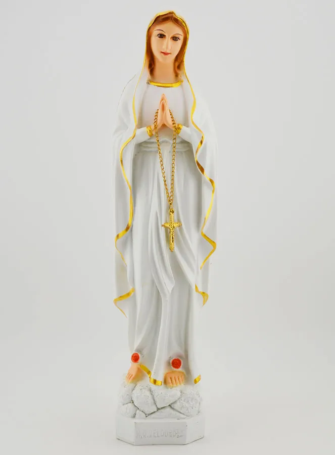 Polychrome Statue Unserer Lieben Frau von Lourdes – 30 cm (pic 1)