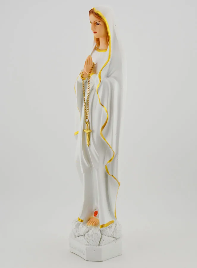 Polychrome Statue Unserer Lieben Frau von Lourdes – 30 cm (pic 2)