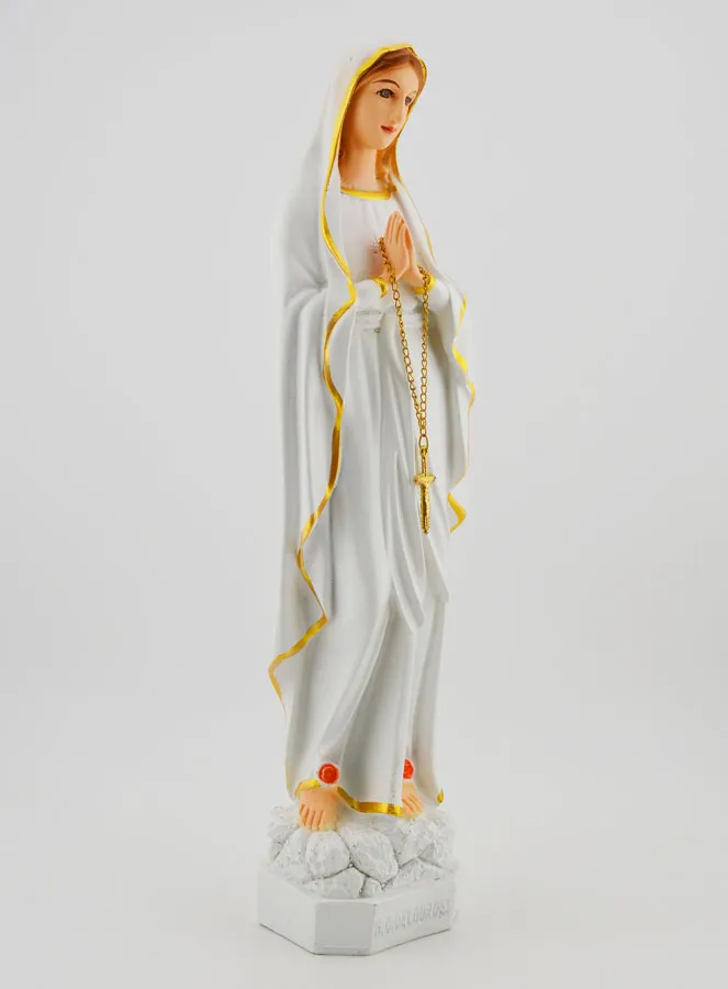 Polychrome Figur Madonna von Lourdes – 30 cm (pic 3)