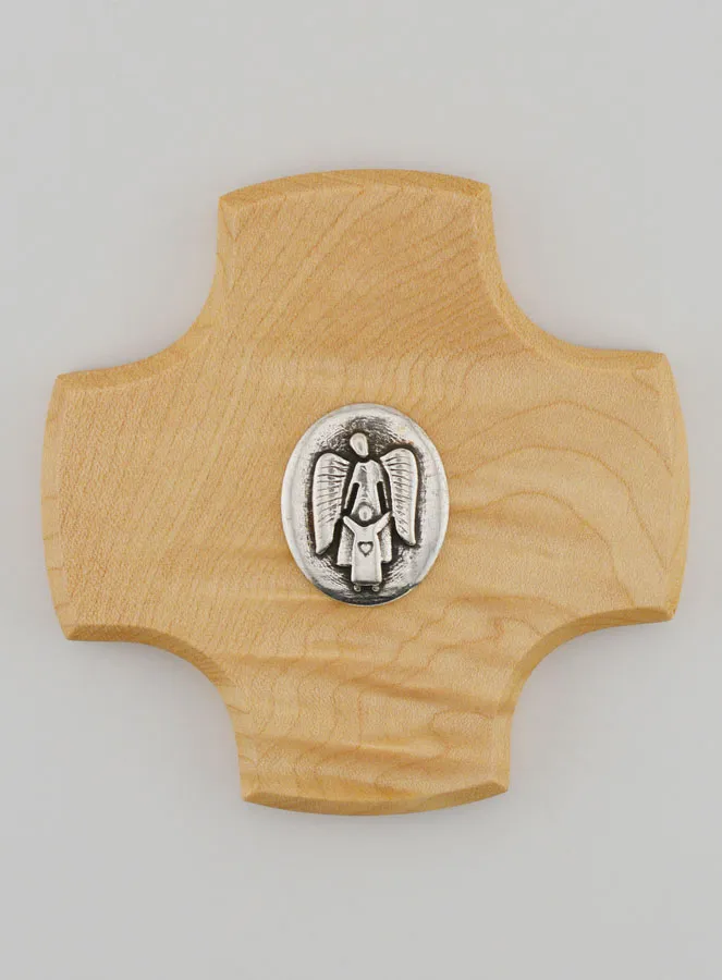 Kreuz aus Ahornholz – Schutzengel (pic 1)