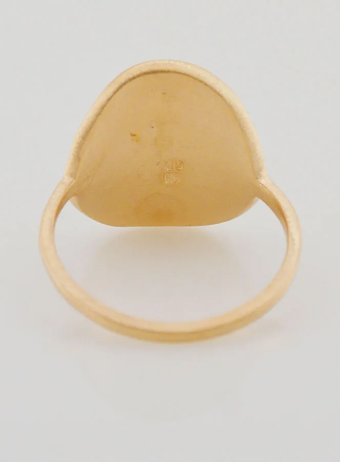 Ring mit Geschnitztem Kreuz Christi – Vergoldet – Größe 60 (pic 4)