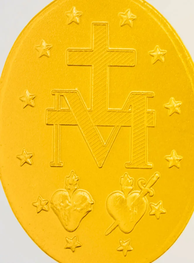 Wunderbare Medaille Vergoldet mit 24K Feingold - 19mm (pic 4)