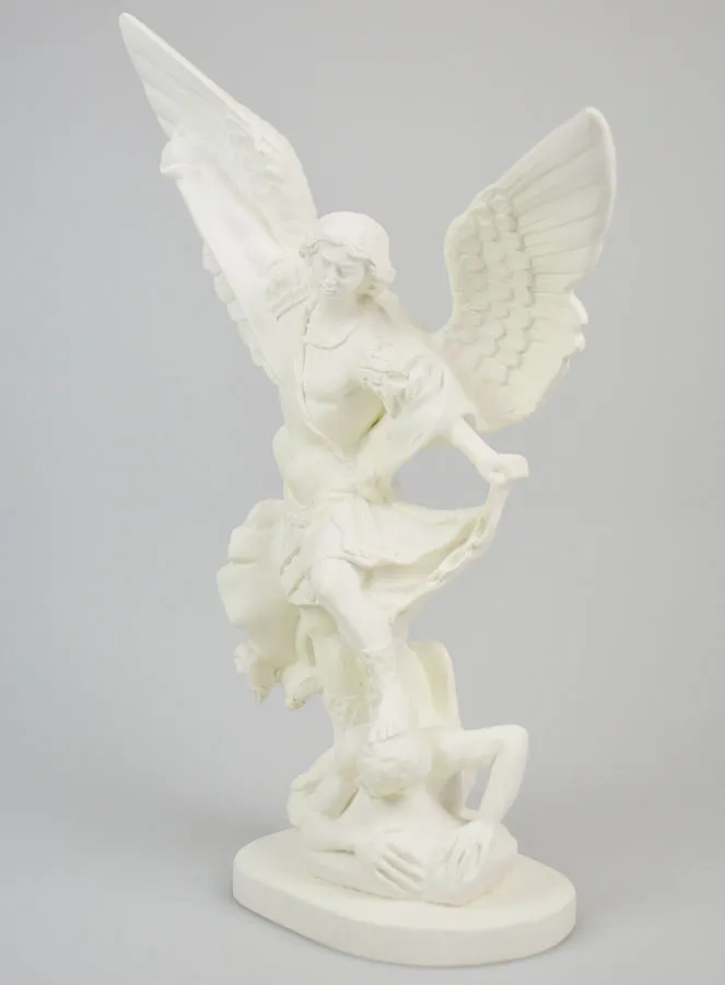 Figur Heiliger Michael aus Phosphoreszierendem Harz – 30 cm (pic 2)