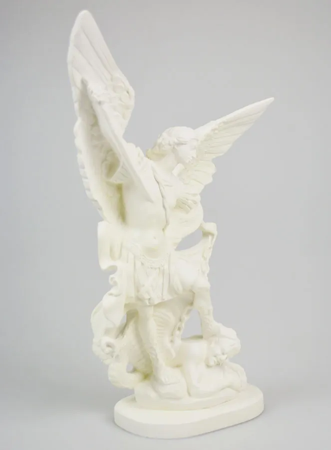 Figur Heiliger Michael aus Phosphoreszierendem Harz – 30 cm (pic 3)