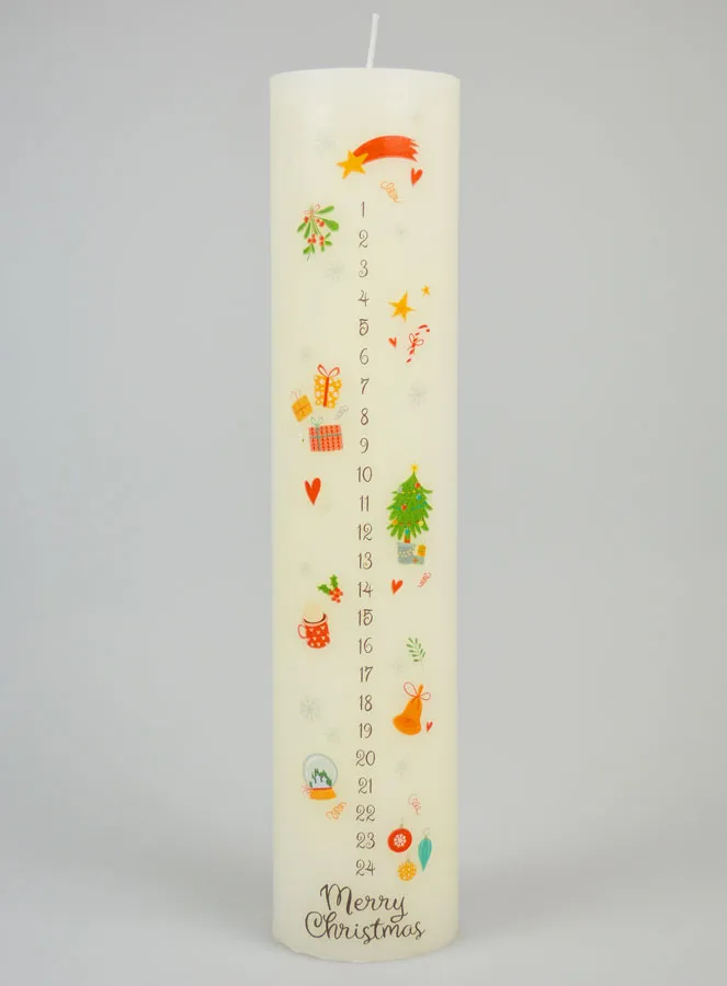 Adventskerze Traditionell – 25 cm (pic 1)