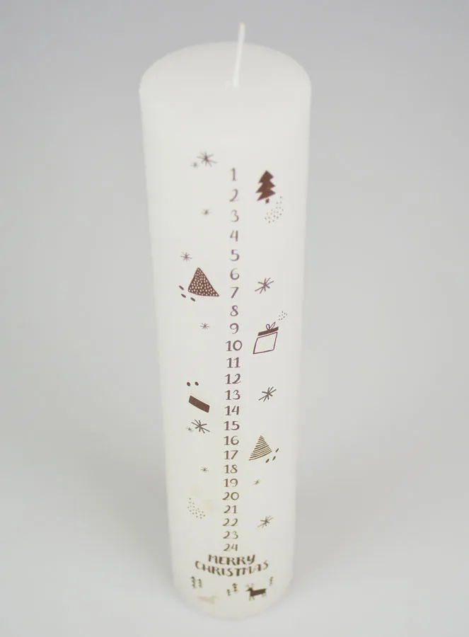 Adventskerze im Skandinavischen Stil – 25 cm (pic 2)