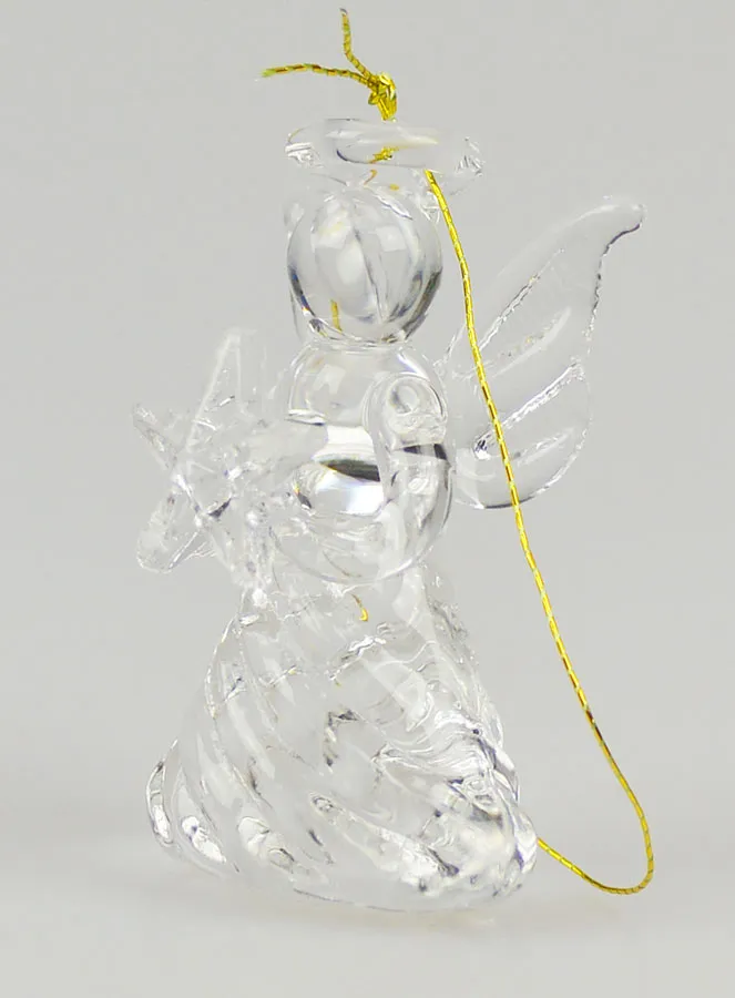 Weihnachtsengel aus Glas zum Aufhängen 4cm (pic 1)