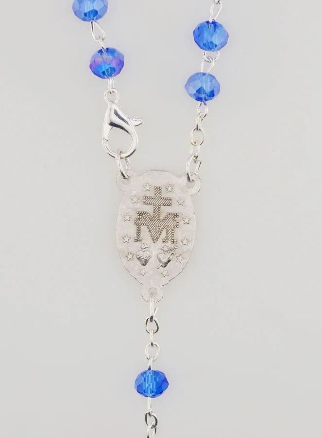 Rosenkranz der Wunderbaren Medaille mit Verschluss – Blau (pic 4)