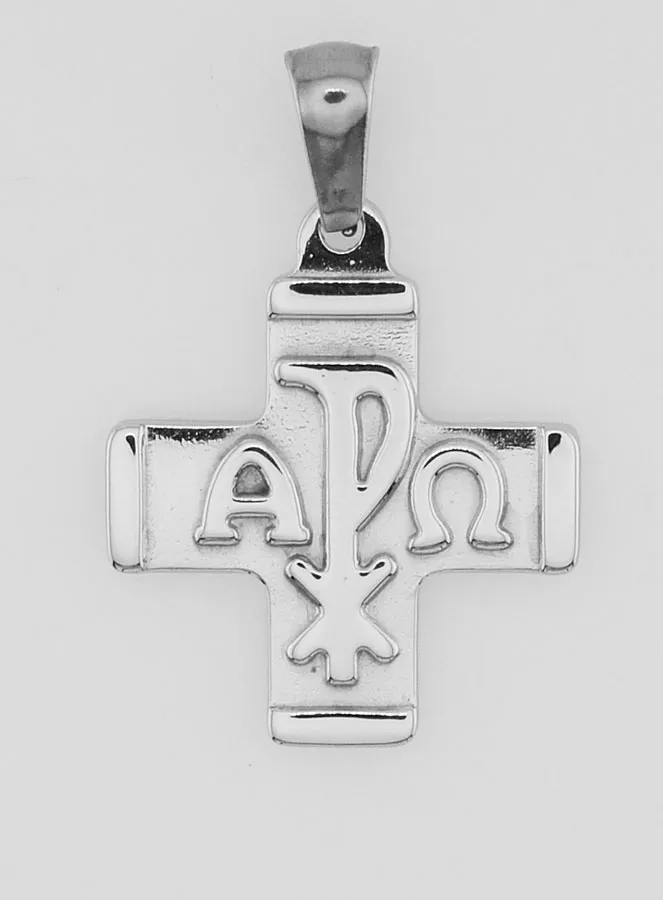 Anhänger Kreuz Monogramm – Pax, Alpha und Omega (pic 1)