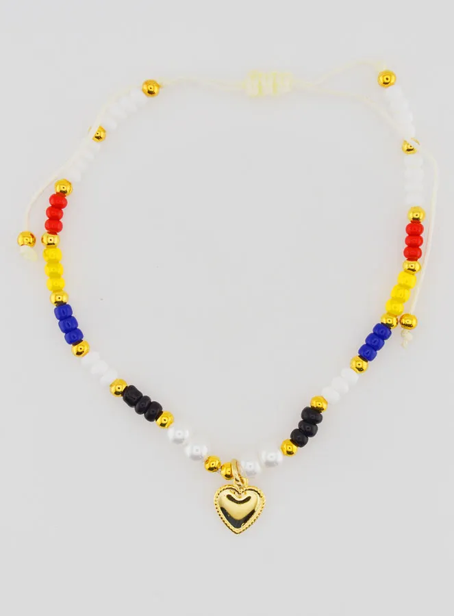 Mehrfarbig Geflochtenes Religiöses Armband – Ex Voto (pic 1)