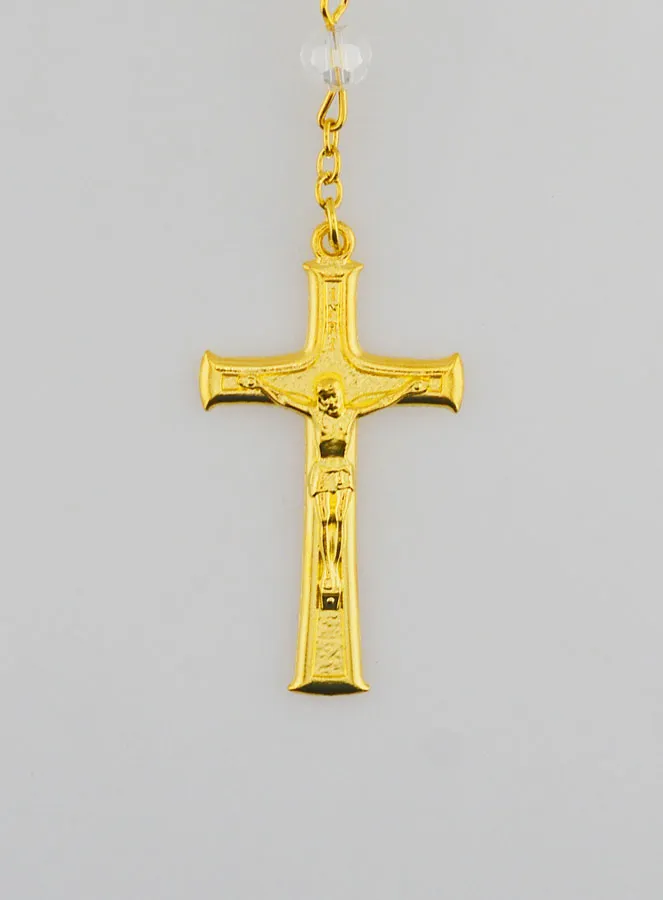 Rosenkranz Kristall Weiß und Wunderbare Medaille (pic 3)