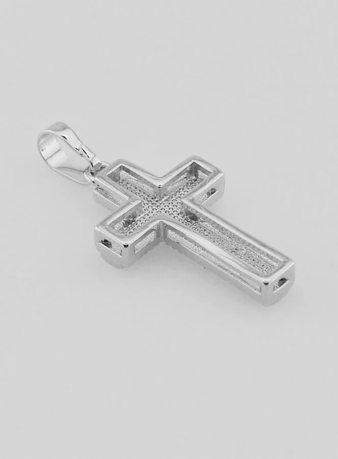 Anhänger Kreuz aus Perlmutt und Silberfarbenem Messing (pic 4)