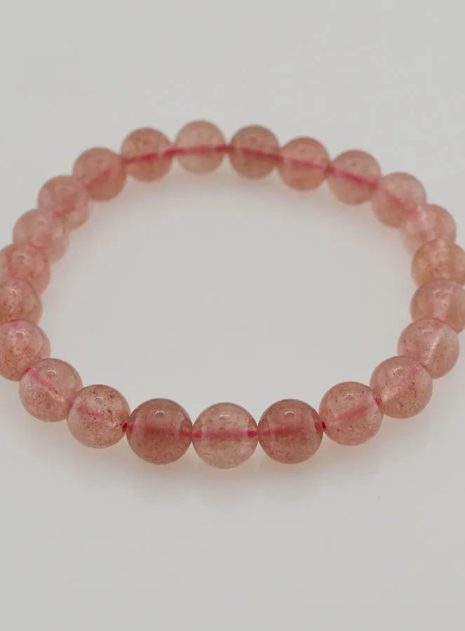 Edelstein Armband aus Erdbeerquarz – 8mm (pic 2)