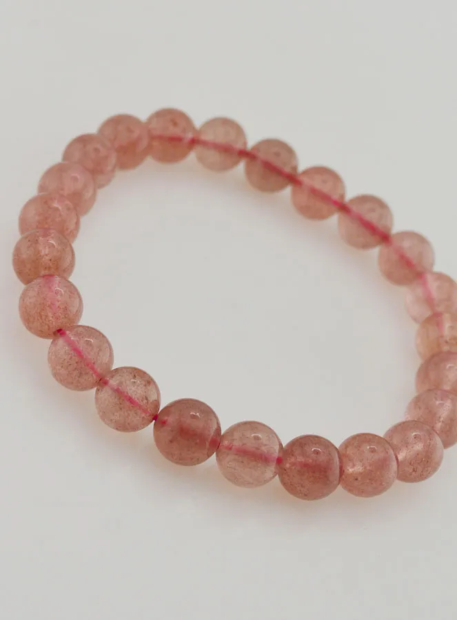 Edelstein Armband aus Erdbeerquarz – 8mm (pic 3)