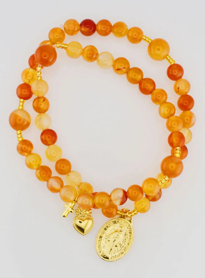 Rosenkranz Wundertätige Medaille aus Karneol (pic 1)