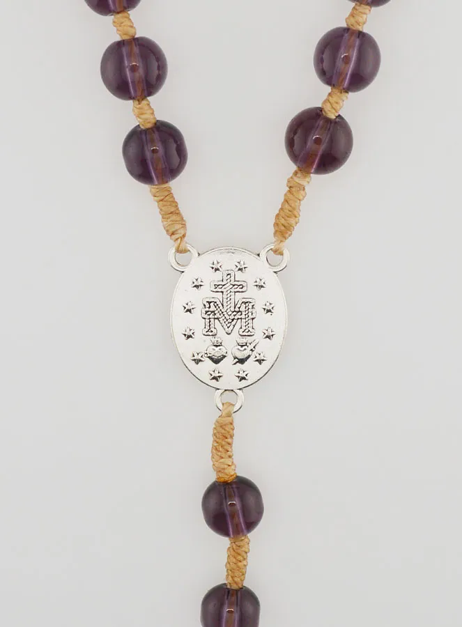 Rosenkranz Wundertätige Medaille – Amethyst-Kristall (pic 4)