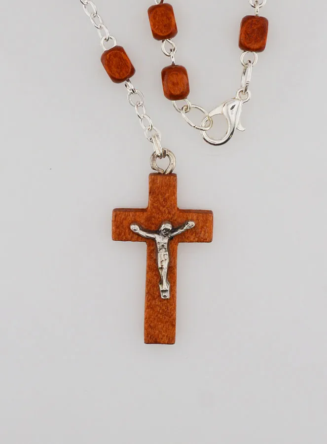 Rosenkranz der Wunderbaren Madonna aus Hellem Holz (pic 3)