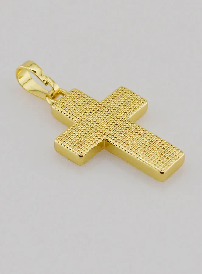Anhänger Kreuz aus Messing und Muschel - 20mm (pic 4)