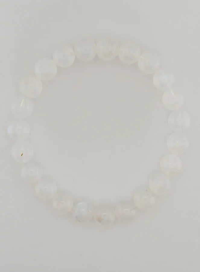 Armband aus Weißem Mondstein Peristerit AAA (pic 1)