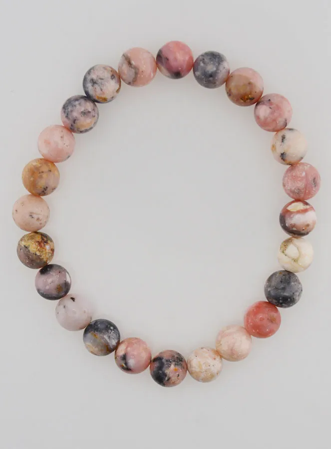 Edelstein Armband aus Rosa Opal 8mm (pic 1)