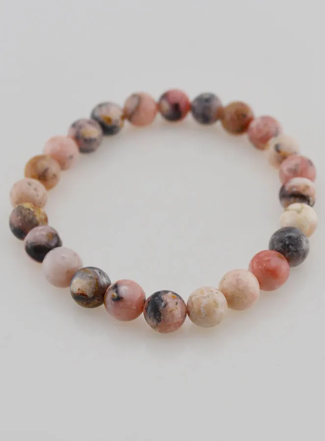 Edelstein Armband aus Rosa Opal 8mm (pic 2)