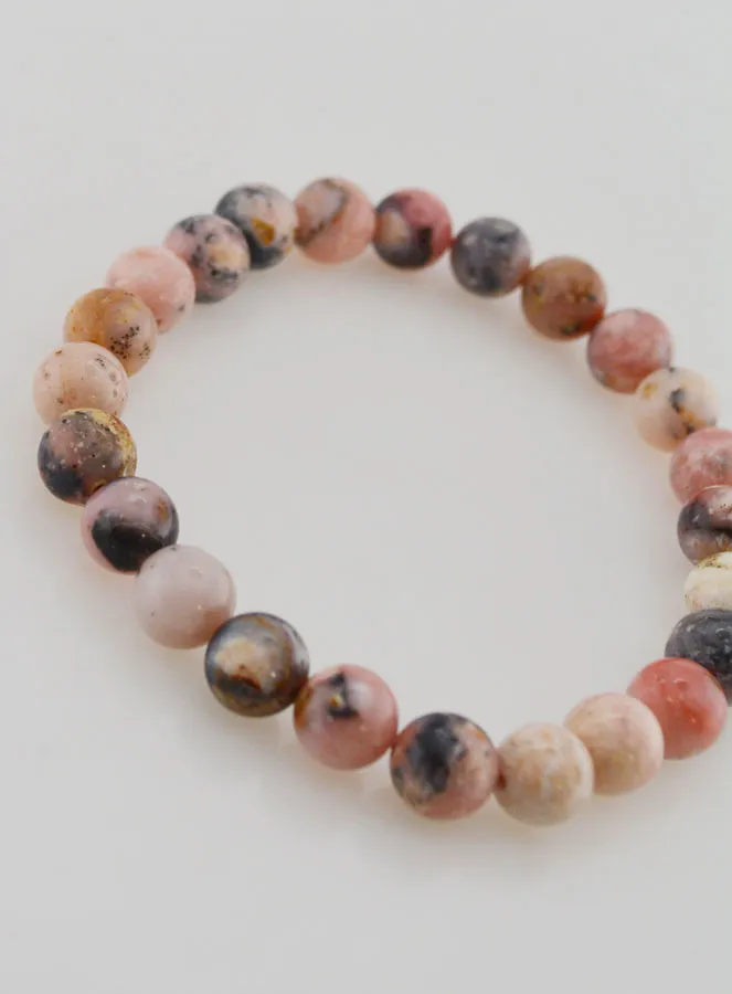 Edelstein Armband aus Rosa Opal 8mm (pic 3)